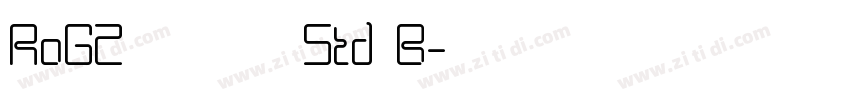 RoG2サンセリフStd B字体转换